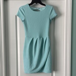 B. Smart Light Blue Mini Dress